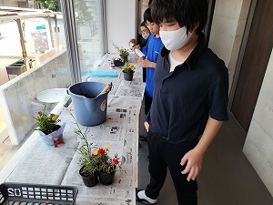 母の日プレゼント作り