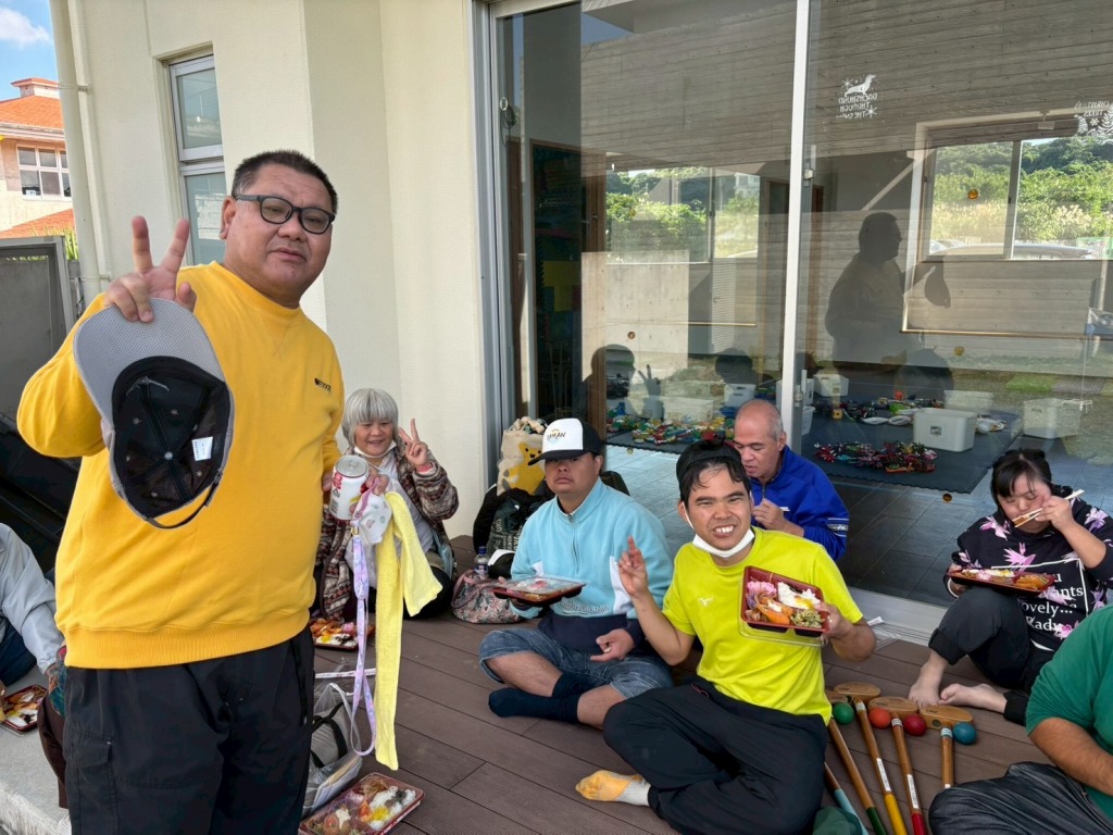 グラウンドゴルフ（余暇活動）を行いました。